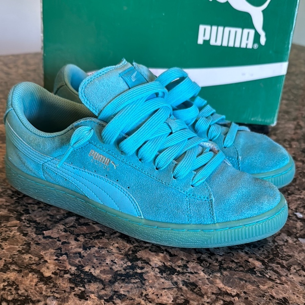 Puma Aqua suede classic iced jr Sneakers 7 men’s 8.5 Women’s - Picture 4 of 15